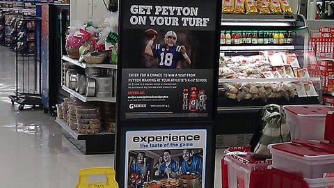 Meijer 'Make It Super' Stanchion Sign